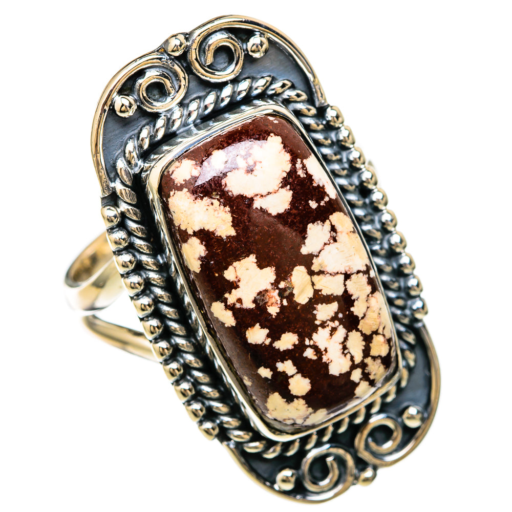 Peanut Wood Jasper Rings handcrafted by Ana Silver Co - RING104424 - Photo 2