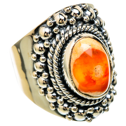 Mexican Fire Opal Rings handcrafted by Ana Silver Co - RING104439 - Photo 2