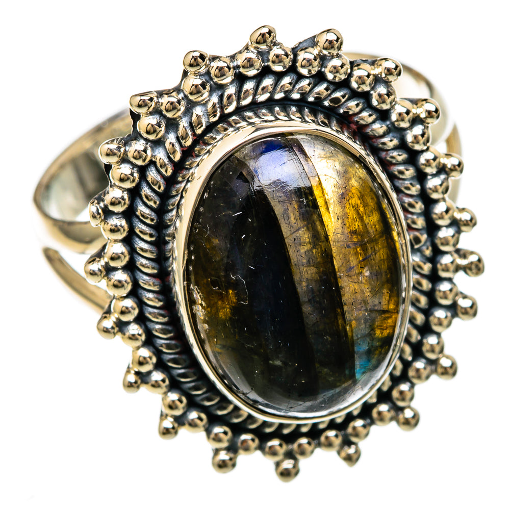 Labradorite Rings handcrafted by Ana Silver Co - RING104443 - Photo 2