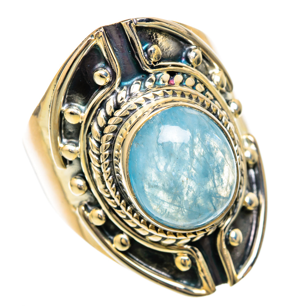 Aquamarine Rings handcrafted by Ana Silver Co - RING104444 - Photo 2