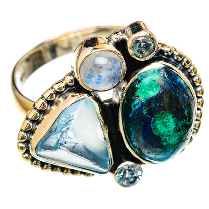 Azurite Malachite Rings handcrafted by Ana Silver Co - RING104445 - Photo 2
