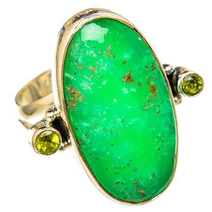 Chrysoprase Rings handcrafted by Ana Silver Co - RING104447 - Photo 2