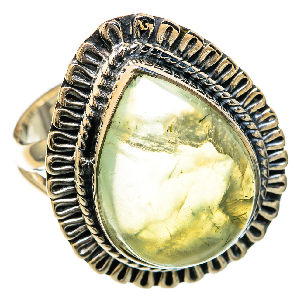 Prehnite Rings handcrafted by Ana Silver Co - RING104448 - Photo 2