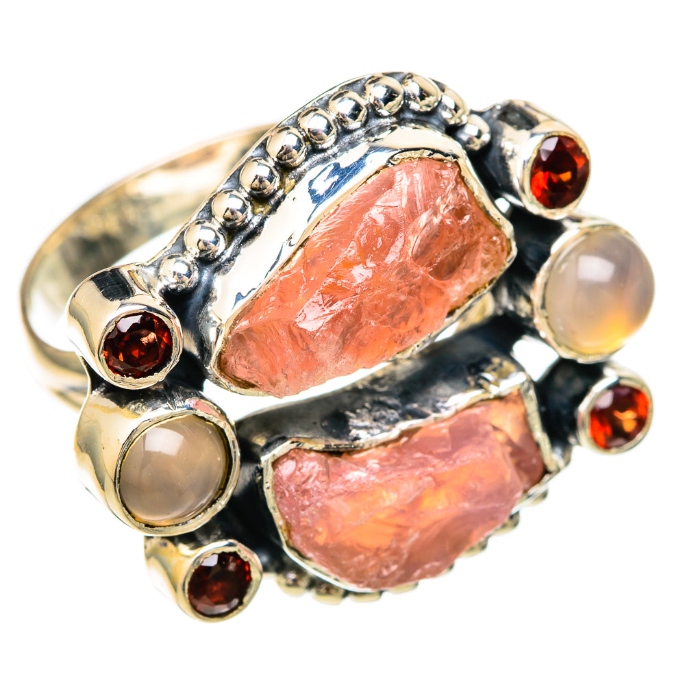 Rose Quartz Rings handcrafted by Ana Silver Co - RING104453 - Photo 2