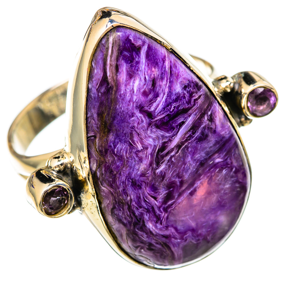 Charoite Rings handcrafted by Ana Silver Co - RING104456 - Photo 2
