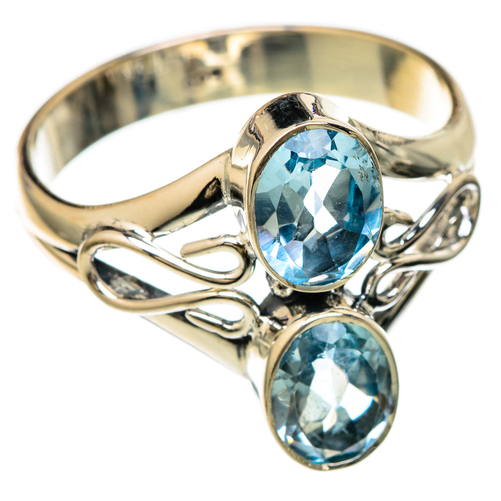 Blue Topaz Rings handcrafted by Ana Silver Co - RING104466 - Photo 2