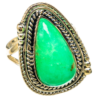 Chrysoprase Rings handcrafted by Ana Silver Co - RING104470 - Photo 2