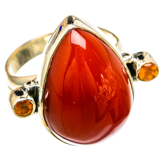 Red Onyx Rings handcrafted by Ana Silver Co - RING104474 - Photo 2