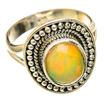 Ethiopian Opal Rings handcrafted by Ana Silver Co - RING104483 - Photo 2