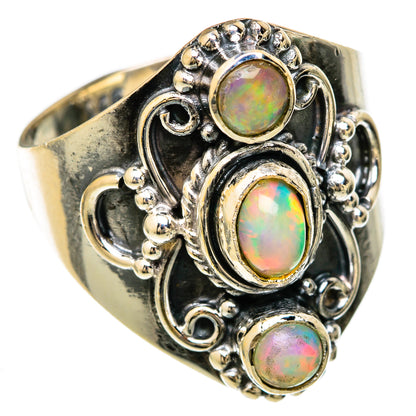 Ethiopian Opal Rings handcrafted by Ana Silver Co - RING104484 - Photo 2