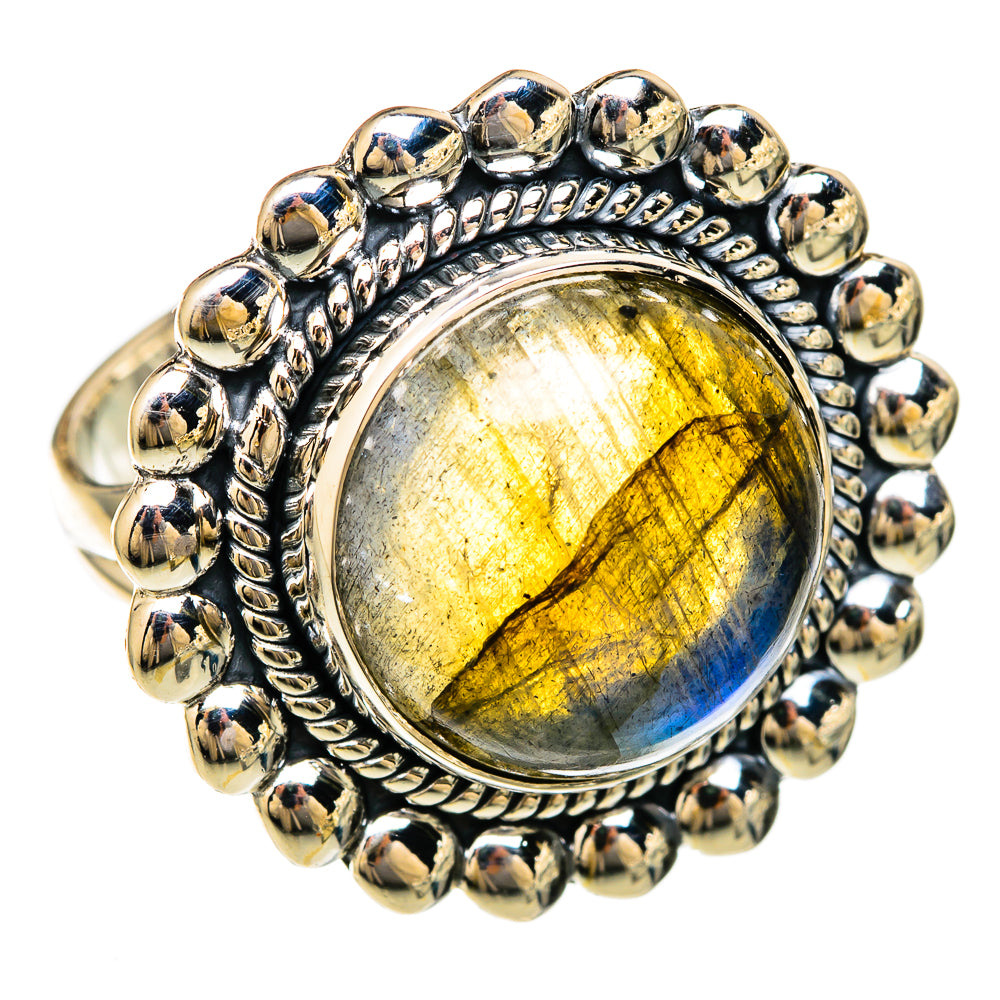 Labradorite Rings handcrafted by Ana Silver Co - RING104486 - Photo 2