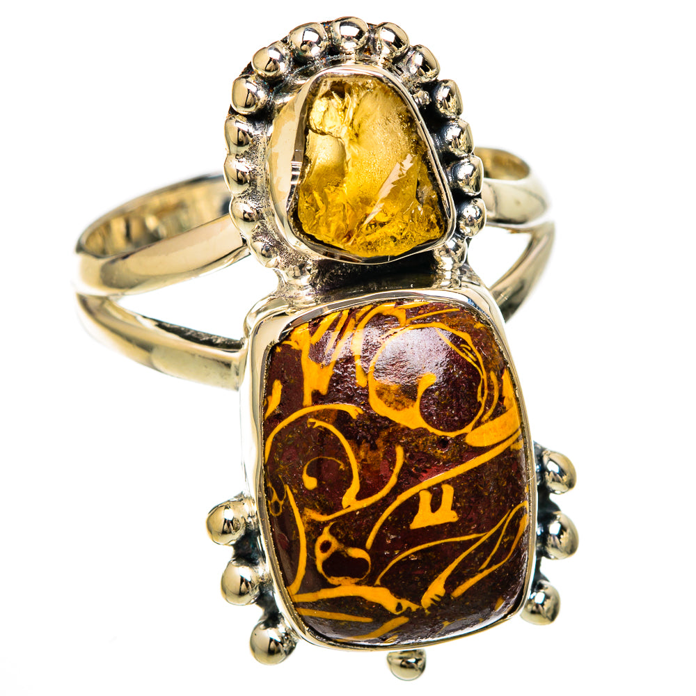 Coquina Jasper Rings handcrafted by Ana Silver Co - RING104492 - Photo 2
