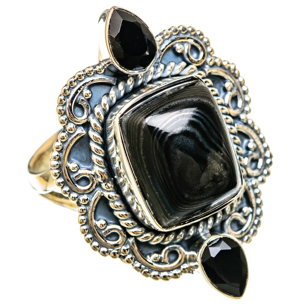 Psilomelane Rings handcrafted by Ana Silver Co - RING104499 - Photo 2
