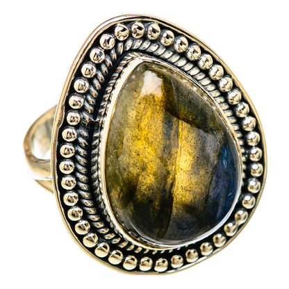 Labradorite Rings handcrafted by Ana Silver Co - RING104504 - Photo 2