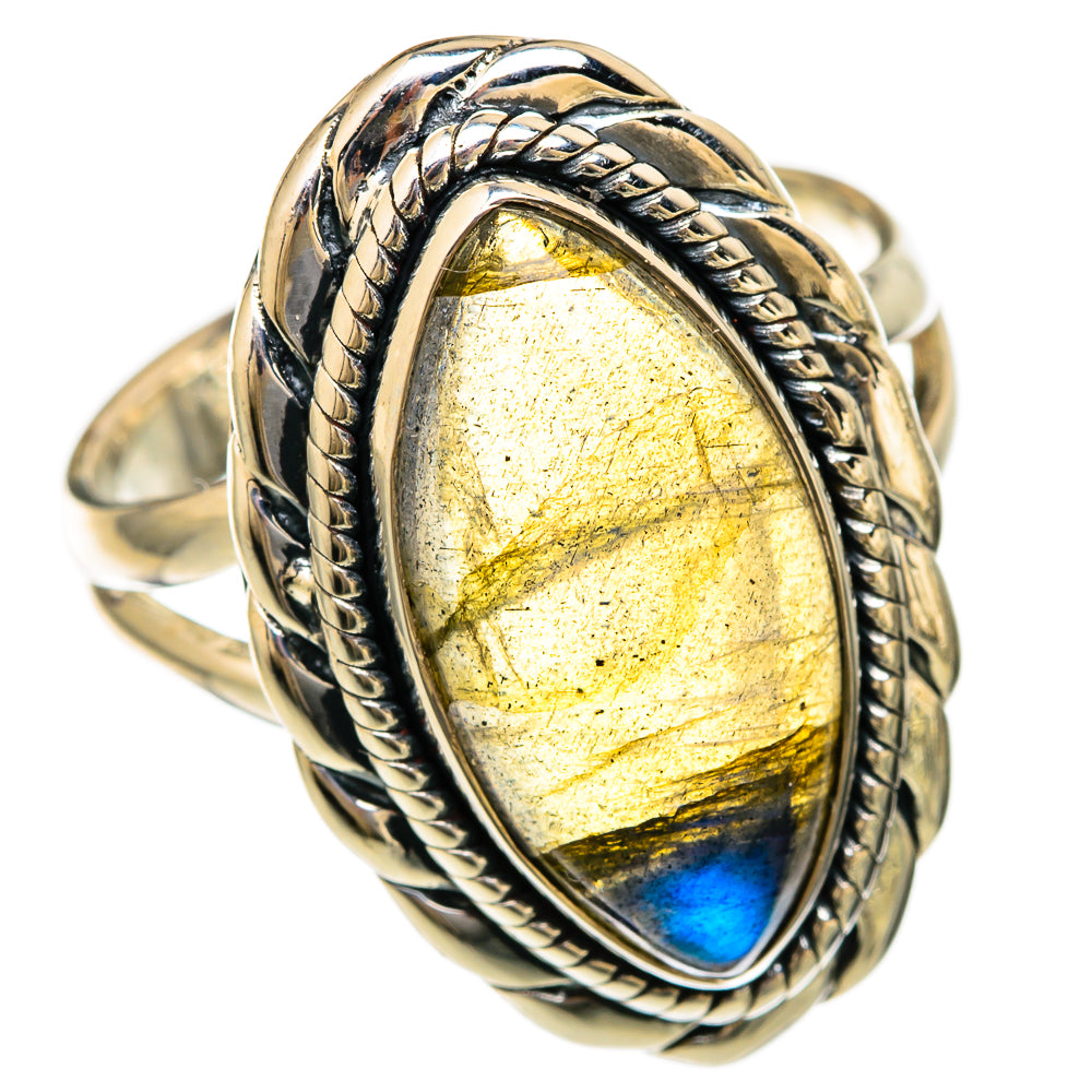 Labradorite Rings handcrafted by Ana Silver Co - RING104506 - Photo 2