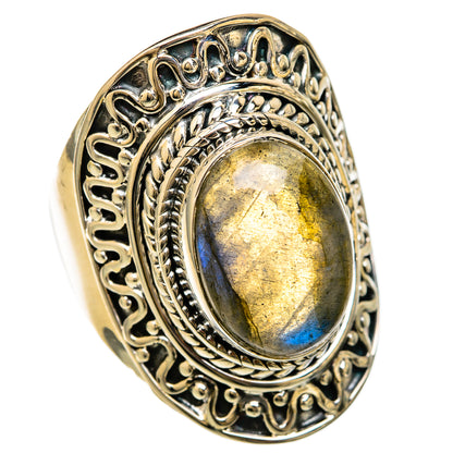 Labradorite Rings handcrafted by Ana Silver Co - RING104508 - Photo 2