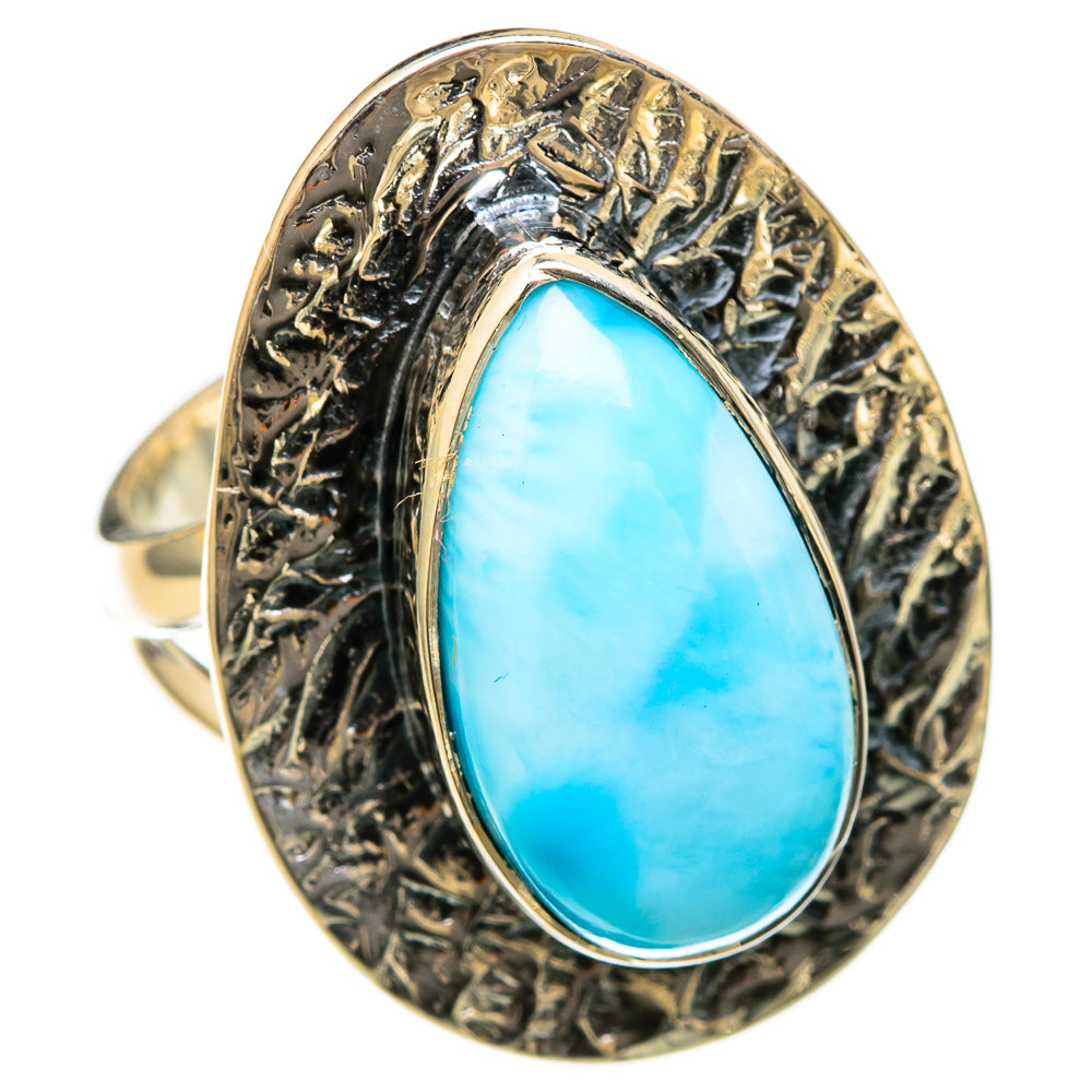 Larimar Rings handcrafted by Ana Silver Co - RING104509 - Photo 2