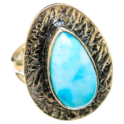 Larimar Rings handcrafted by Ana Silver Co - RING104509 - Photo 2
