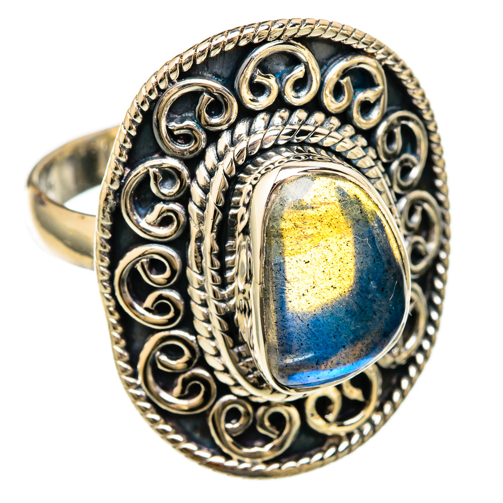 Labradorite Rings handcrafted by Ana Silver Co - RING104510 - Photo 2