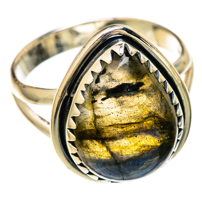 Labradorite Rings handcrafted by Ana Silver Co - RING104511 - Photo 2