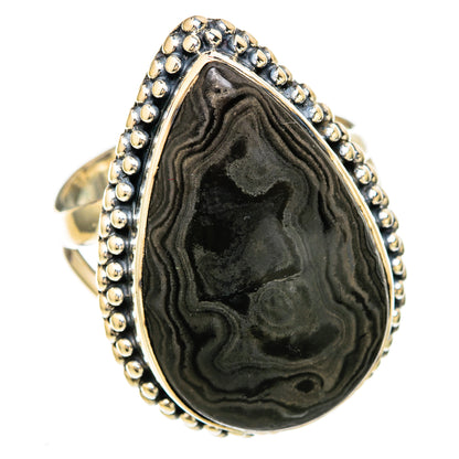 Psilomelane Rings handcrafted by Ana Silver Co - RING104521 - Photo 2