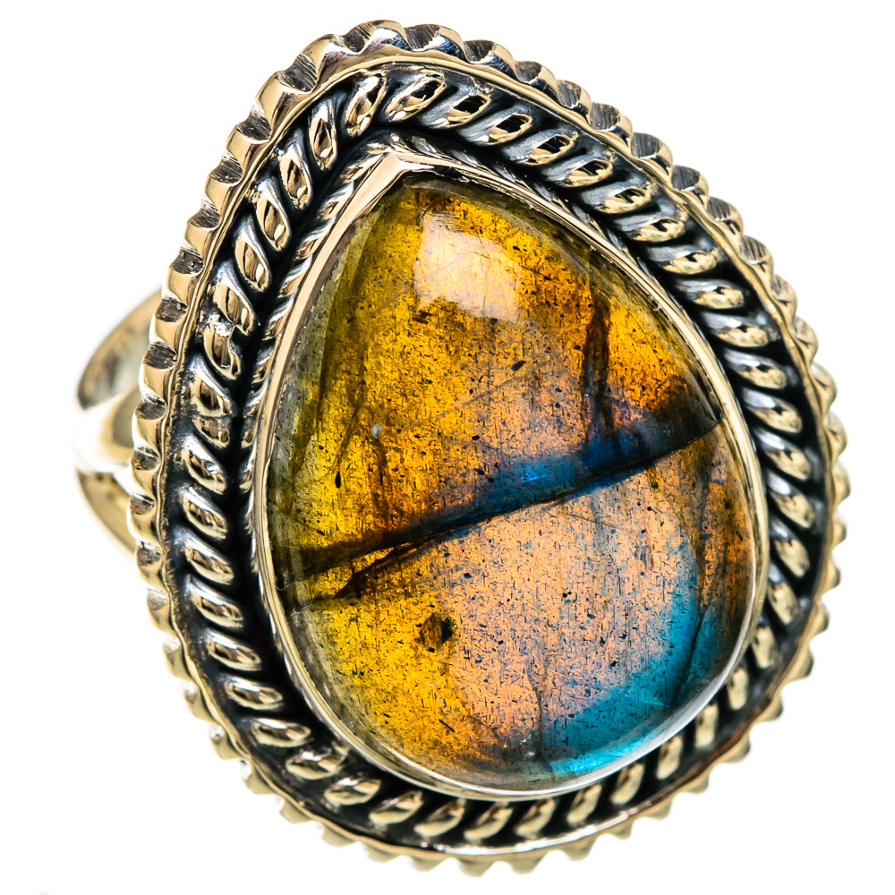 Labradorite Rings handcrafted by Ana Silver Co - RING104522 - Photo 2