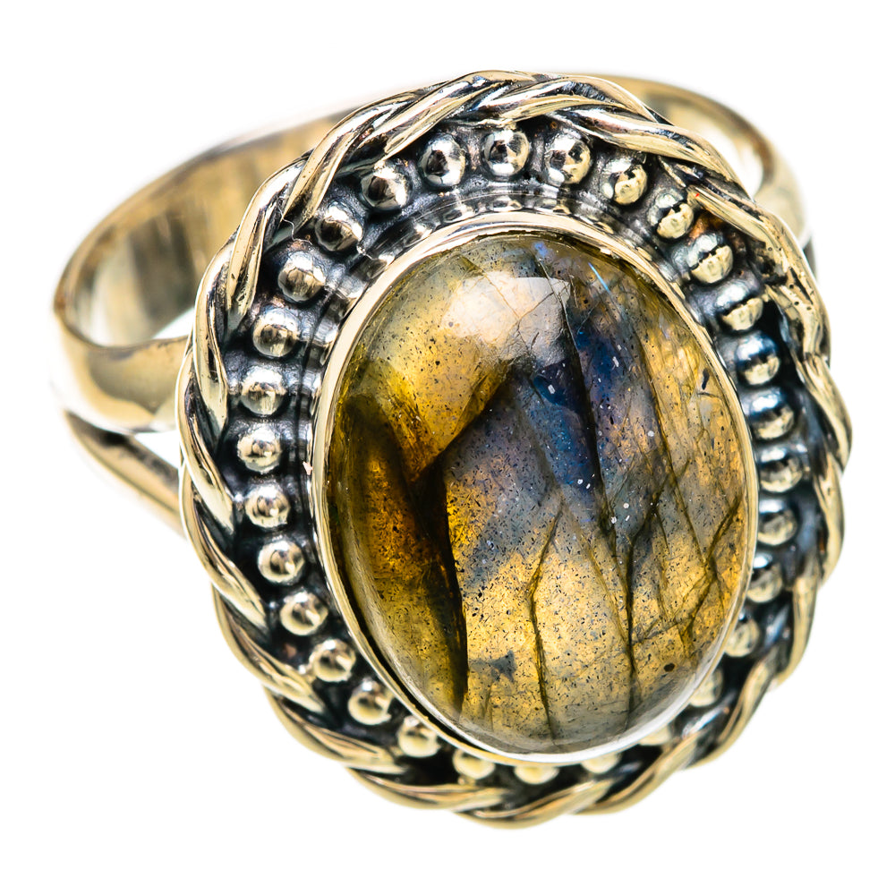 Labradorite Rings handcrafted by Ana Silver Co - RING104528 - Photo 2