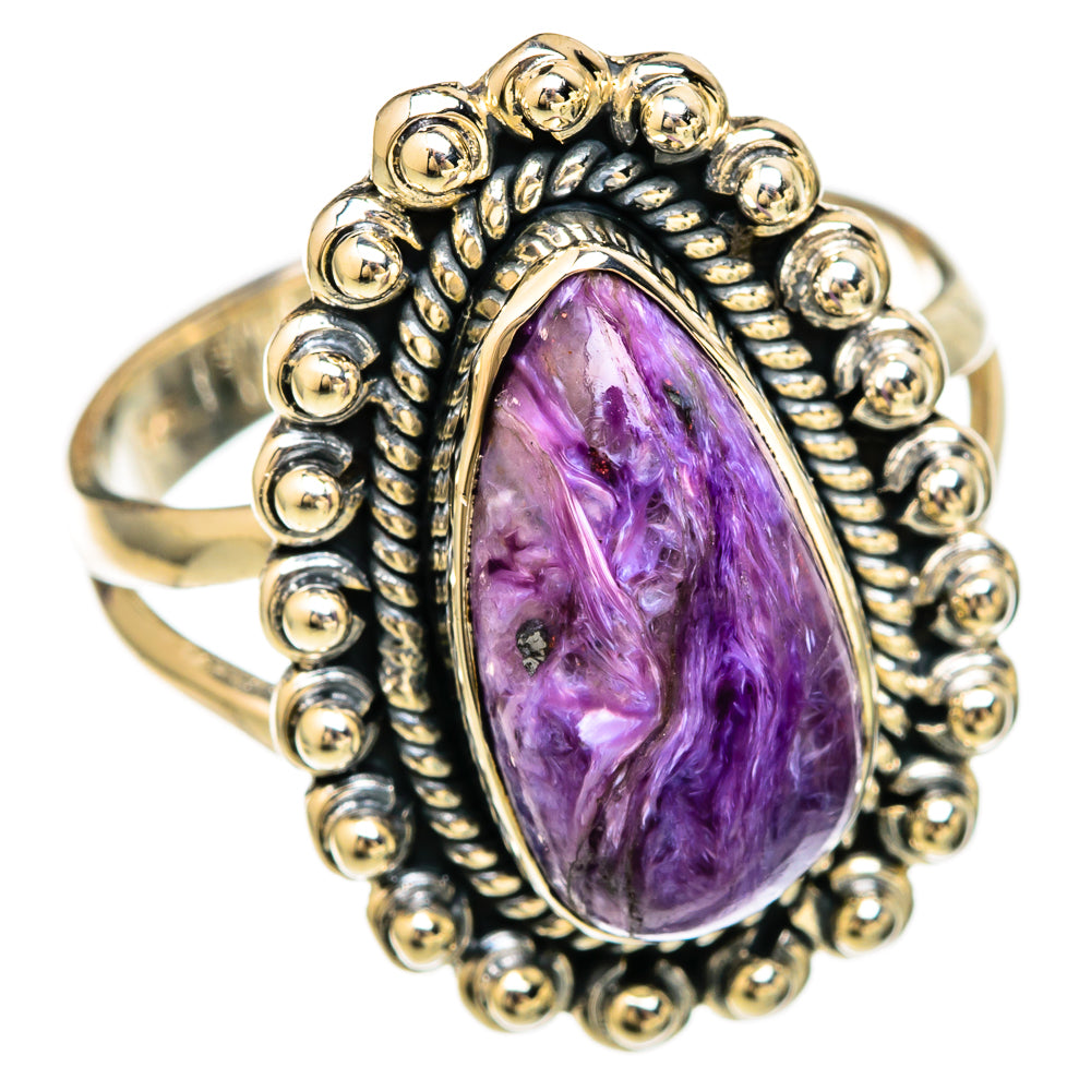 Charoite Rings handcrafted by Ana Silver Co - RING104529 - Photo 2