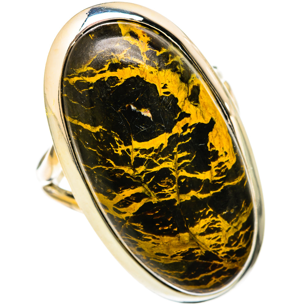 Bumble Bee Jasper Rings handcrafted by Ana Silver Co - RING104539 - Photo 2