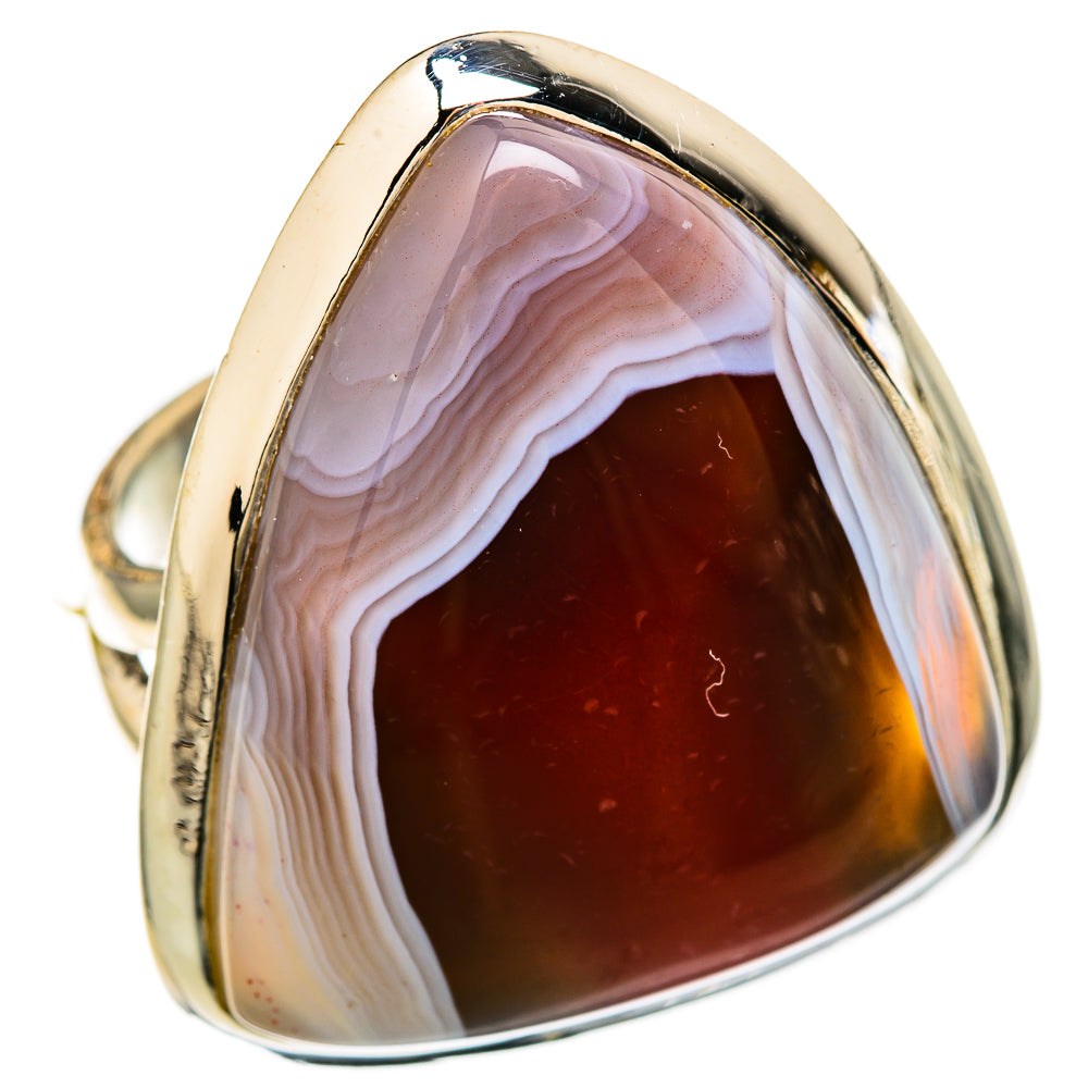 Botswana Agate Rings handcrafted by Ana Silver Co - RING104560 - Photo 2