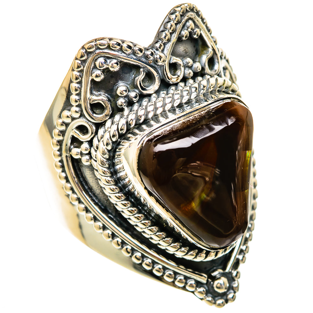 Mexican Fire Agate Rings handcrafted by Ana Silver Co - RING104562 - Photo 2