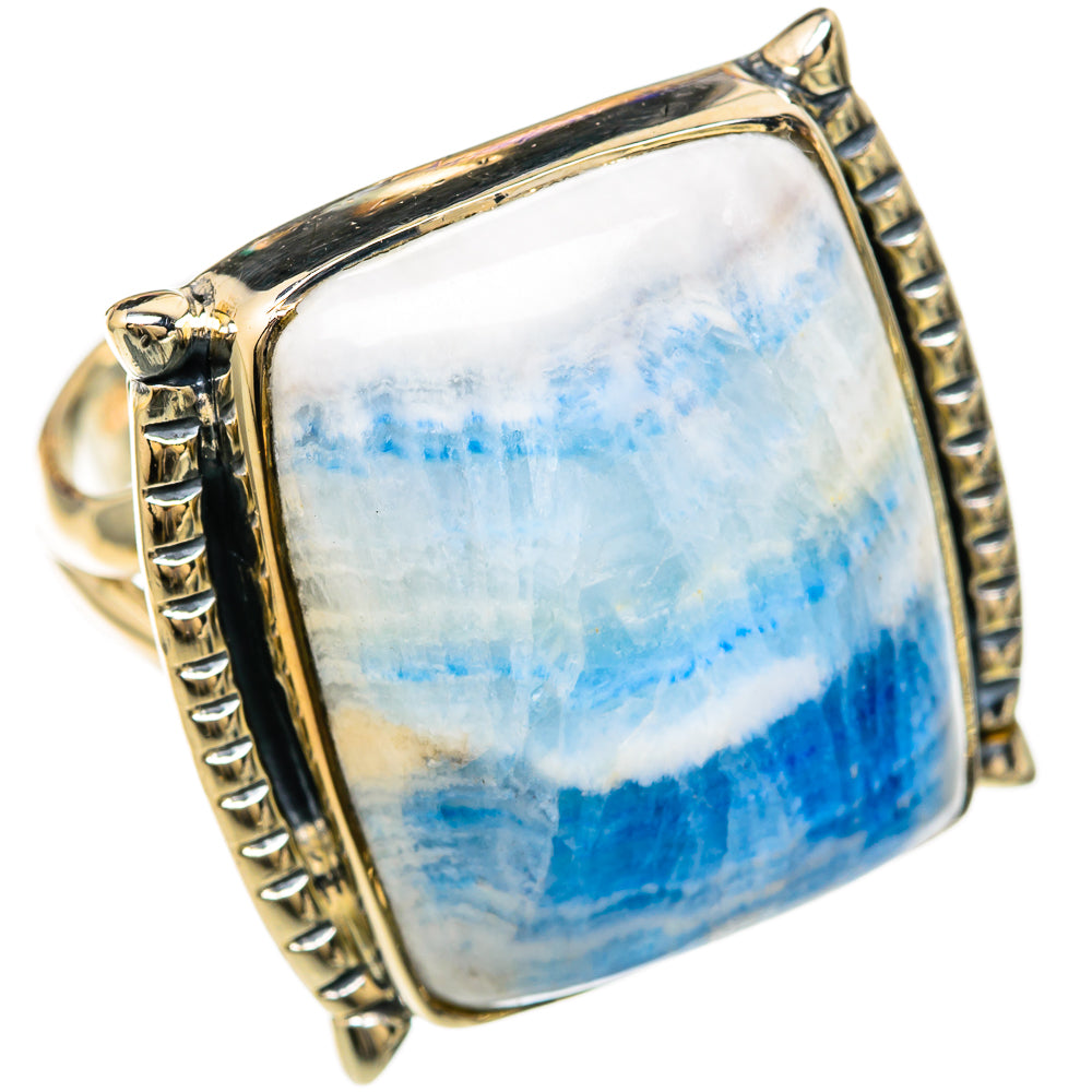 Blue Scheelite Rings handcrafted by Ana Silver Co - RING104590 - Photo 2