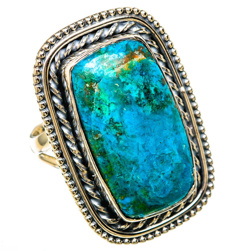 Chrysocolla Rings handcrafted by Ana Silver Co - RING104592 - Photo 2