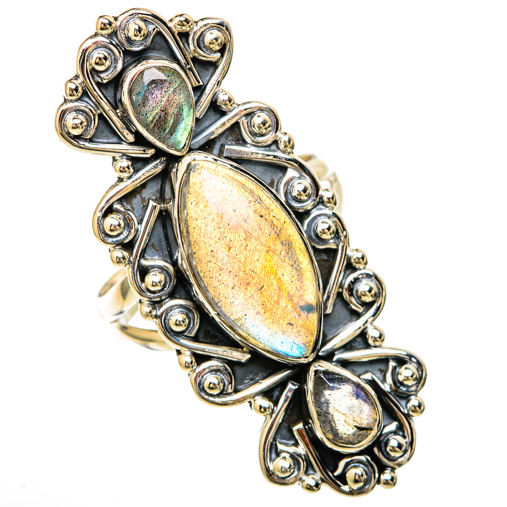 Labradorite Rings handcrafted by Ana Silver Co - RING104593 - Photo 2