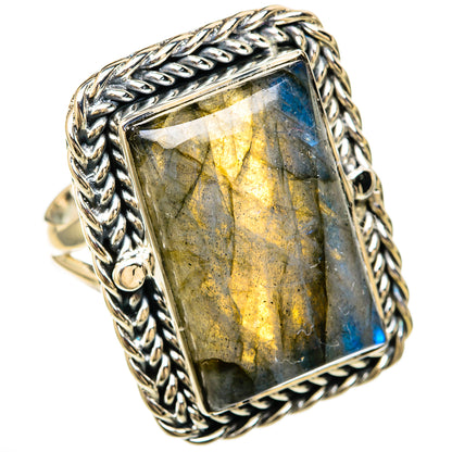 Labradorite Rings handcrafted by Ana Silver Co - RING104594 - Photo 2