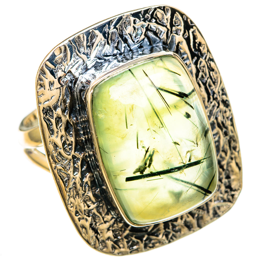 Prehnite Rings handcrafted by Ana Silver Co - RING104595 - Photo 2