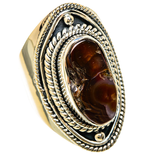 Mexican Fire Agate Rings handcrafted by Ana Silver Co - RING104600 - Photo 2