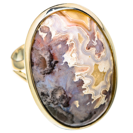 Laguna Lace Agate Rings handcrafted by Ana Silver Co - RING104603 - Photo 2