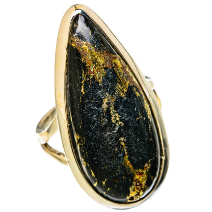Pyrite Agate Rings handcrafted by Ana Silver Co - RING104609 - Photo 2