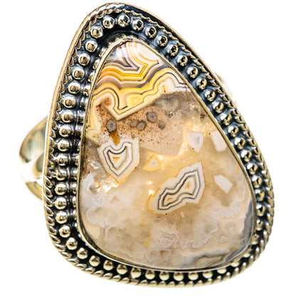 Laguna Lace Agate Rings handcrafted by Ana Silver Co - RING104612 - Photo 2