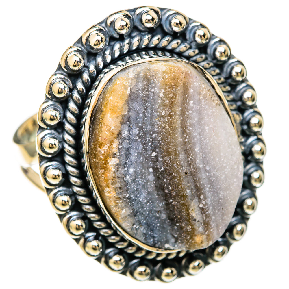 Desert Druzy Rings handcrafted by Ana Silver Co - RING104614 - Photo 2