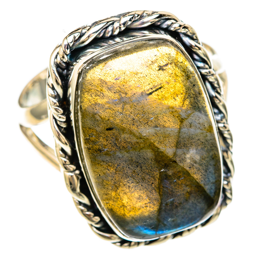 Labradorite Rings handcrafted by Ana Silver Co - RING104615 - Photo 2