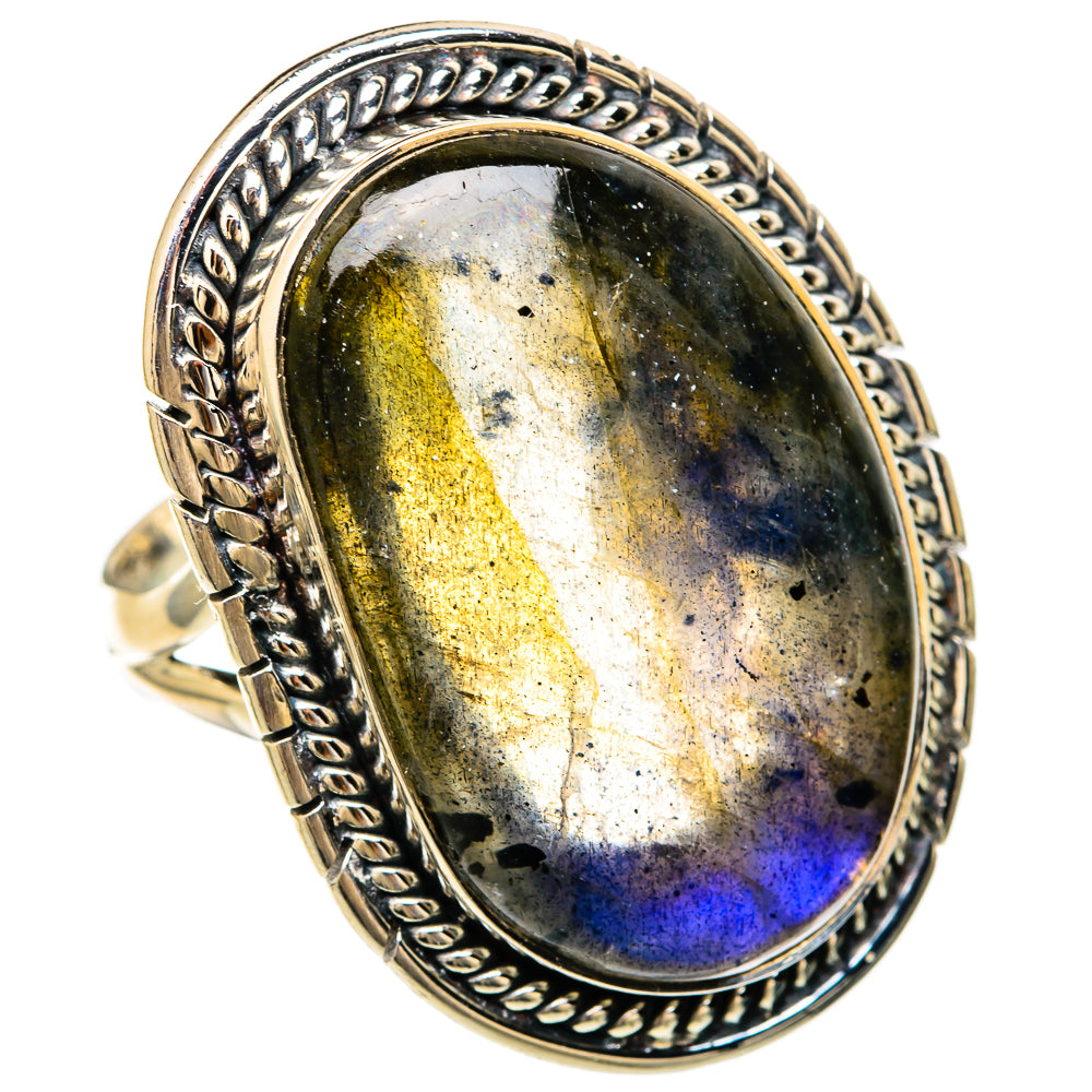 Labradorite Rings handcrafted by Ana Silver Co - RING104626 - Photo 2