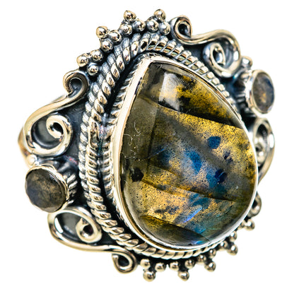 Labradorite Rings handcrafted by Ana Silver Co - RING104627 - Photo 2