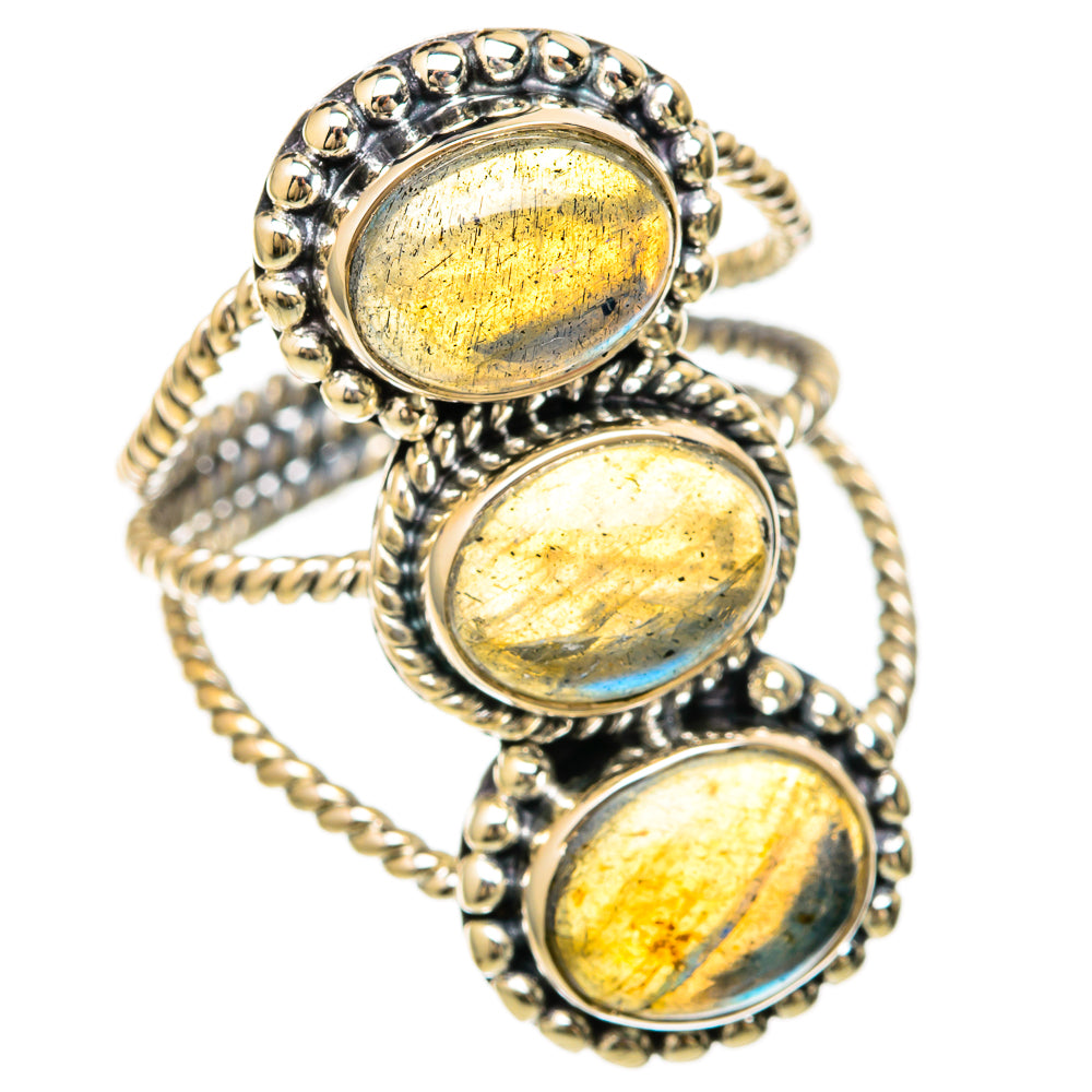 Labradorite Rings handcrafted by Ana Silver Co - RING104628 - Photo 2