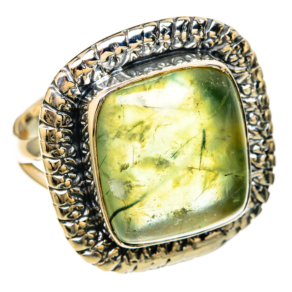 Prehnite Rings handcrafted by Ana Silver Co - RING104630 - Photo 2