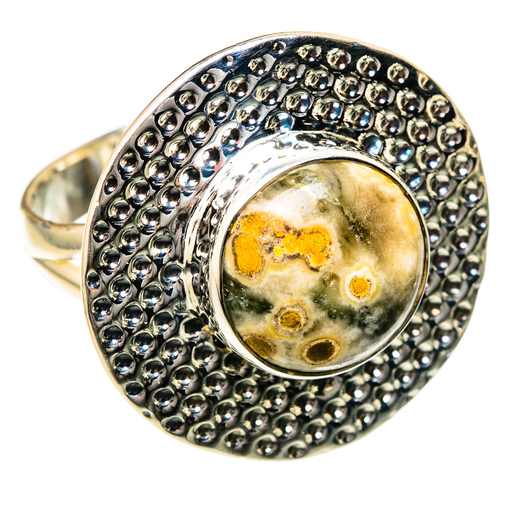 Ocean Jasper Rings handcrafted by Ana Silver Co - RING104633 - Photo 2