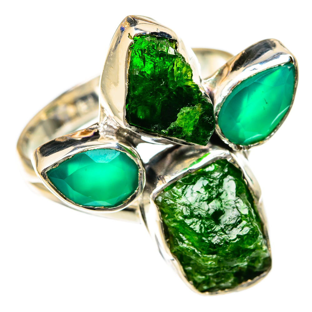Chrome Diopside Rings handcrafted by Ana Silver Co - RING104637 - Photo 2