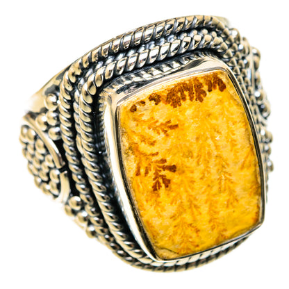 Germany Psilomelane Dendrite Rings handcrafted by Ana Silver Co - RING104639 - Photo 2