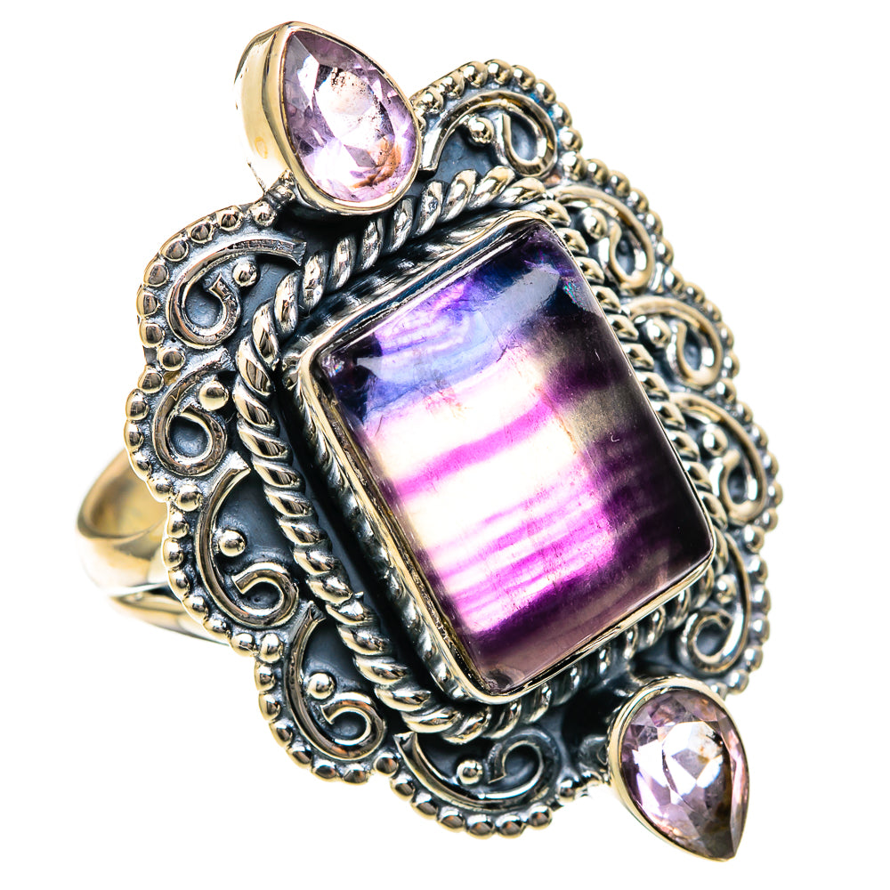 Fluorite Rings handcrafted by Ana Silver Co - RING104647 - Photo 2
